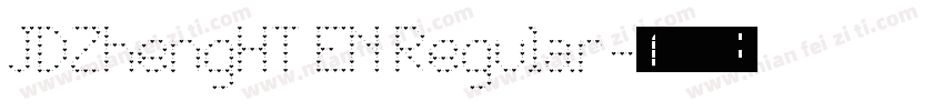 JDZhengHT EN Regular字体转换